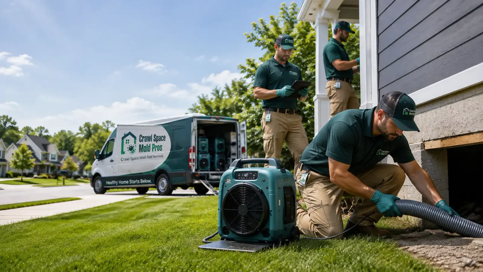 Crawl Space Mold Removal in Gilbert, AR